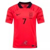 Officiële Voetbalshirt Zuid-Korea H M SON 7 Thuis WK 2022 - Heren